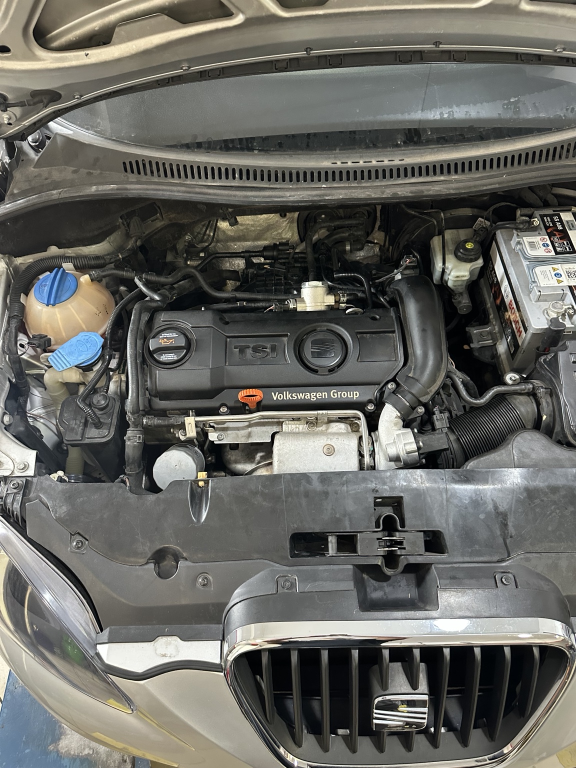 SEAT Altea — Ο κινητήρας 1.4 TSI CAXC του SEAT Altea στο συνεργείο μας.
